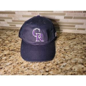 Colorado ROCKIES Hat Ball Cap Adjustable MLB Baseball Black Cal Ripken